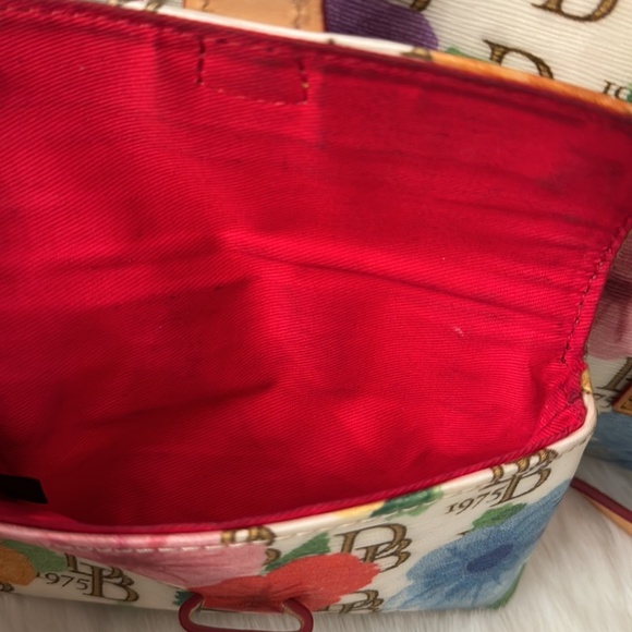 DOONEY & BOURKE JANINE LEATHER SATCHEL & MATCHING ACCESSORIES-FLORAL PRINT - Picture 12 of 17